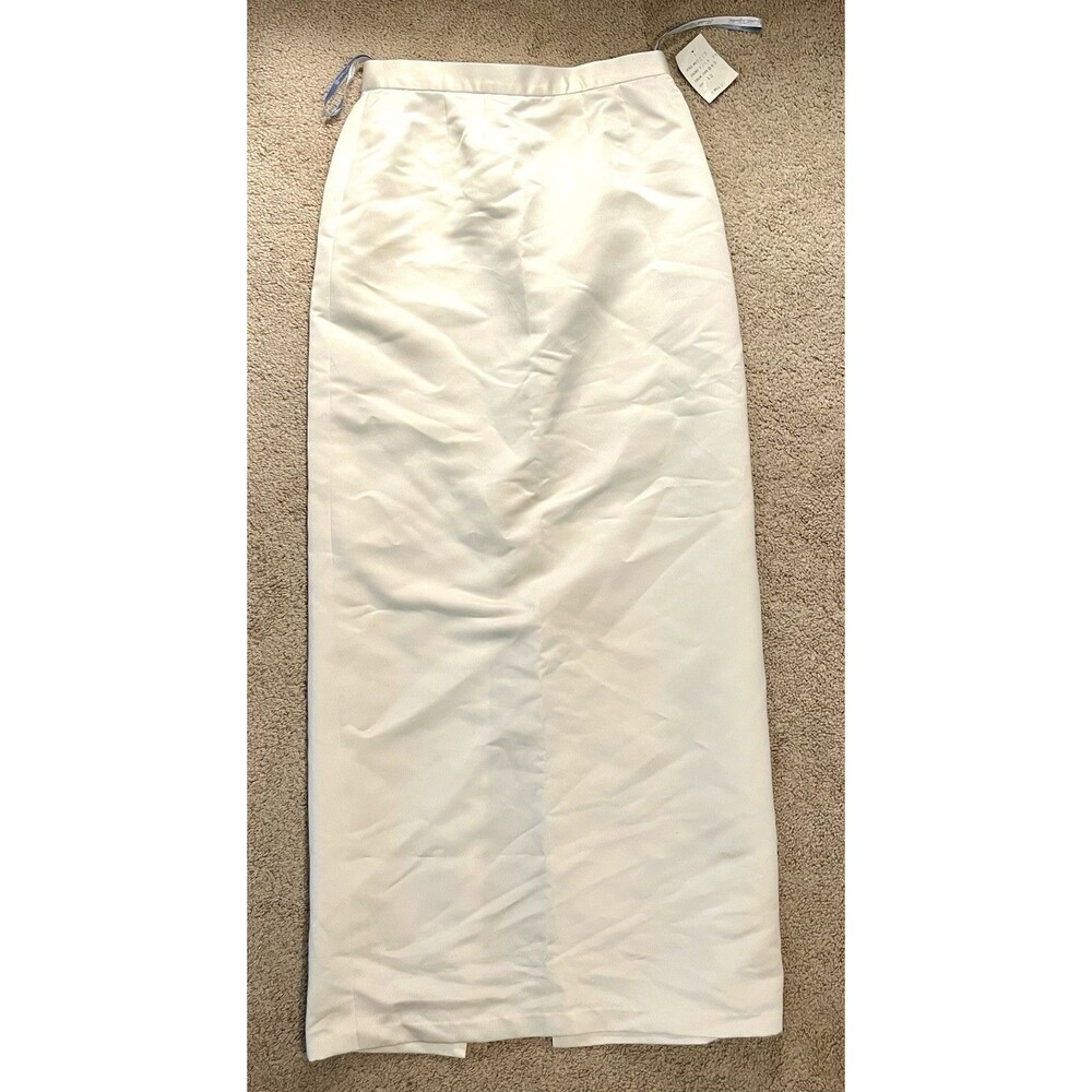 Bridal Originals Vintage Skirt Long Back Slit Size 12 Ivory